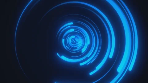 Abstract background. Moving through bright circles in blue color. 스톡 동영상 129232578