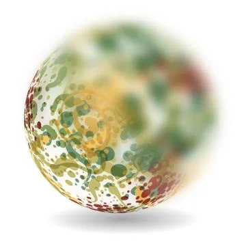 Abstract background with multi-colored ball out of focus Stock Illustration