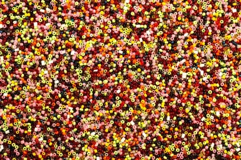Abstract background of multi-colored beads Stock Photos