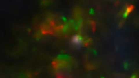  Abstract background with multi-colored light spots in motion. Stock Footage 115257404