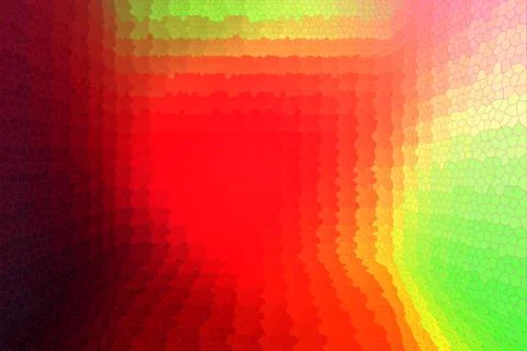 Abstract background, multi-colored mosaic in perspective Stock Illustration