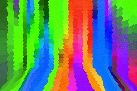 Abstract background, multi-colored mosaic in perspective Stock Illustration