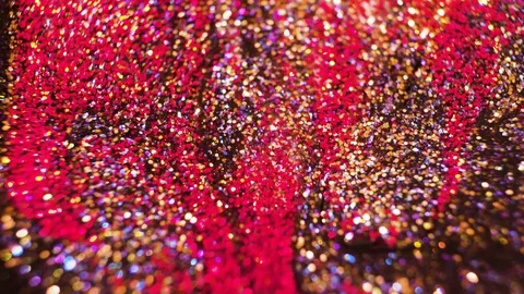 Abstract background from multi-colored moving liquid paints. Macro shooting Stock-Footage 124409881