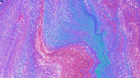 Abstract background from multi-colored moving liquid paints. Macro shooting Stockbeeldmateriaal 125039072