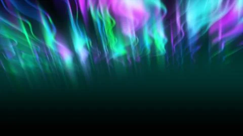 The abstract background of the multi -colored northern lights and mountains.. Stock Illustration
