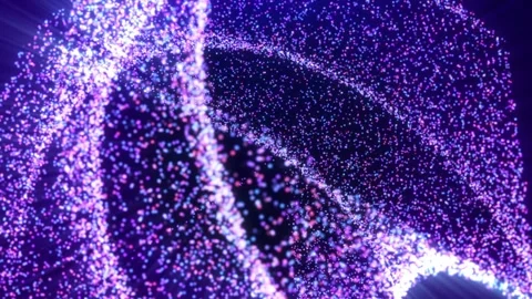 Abstract background of multi-colored particles. Seamless loop 4k video.. Stock Footage 297404545