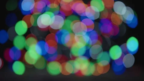 Abstract background with multicolor bokeh circles. Christmas decoration Stock Footage 144108249