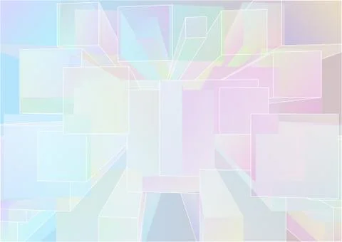 Abstract background with multicolor cubes Stock Illustration