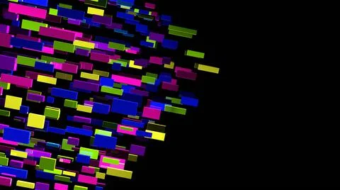 Abstract background. Multicolor geometric shapes. 3d illustration. Stock-Illustration