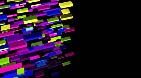 Abstract background. Multicolor geometric shapes. 3d illustration. Stock-Illustration