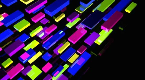 Abstract background. Multicolor geometric shapes. 3d illustration. Stock-Illustration