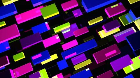 Abstract background. Multicolor geometric shapes. 3d illustration. Stock-Illustration