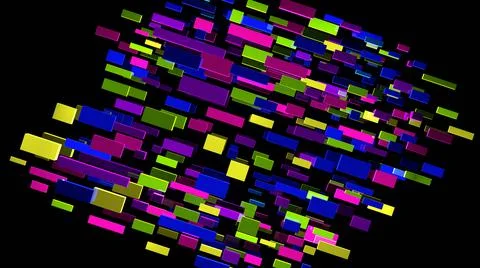 Abstract background. Multicolor geometric shapes. 3d illustration. Stock-Illustration