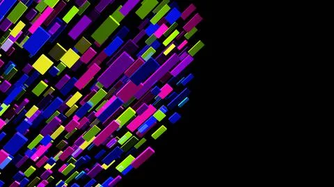 Abstract background. Multicolor geometric shapes. 3d illustration. Stock-Illustration