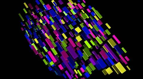 Abstract background. Multicolor geometric shapes. 3d illustration. Stock-Illustration