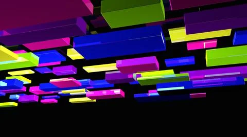 Abstract background. Multicolor geometric shapes. 3d illustration. Stock-Illustration