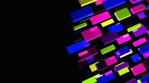 Abstract background. Multicolor geometric shapes. 3d illustration. Illustrazione stock