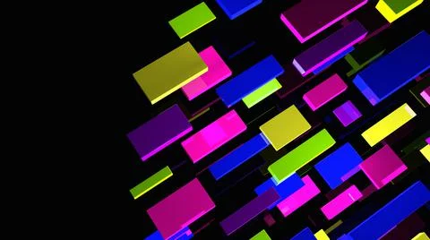 Abstract background. Multicolor geometric shapes. 3d illustration. Stock-Illustration