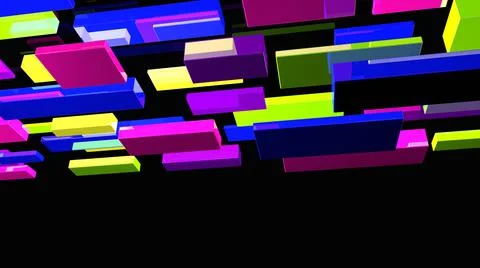 Abstract background. Multicolor geometric shapes. 3d illustration. Stock-Illustration