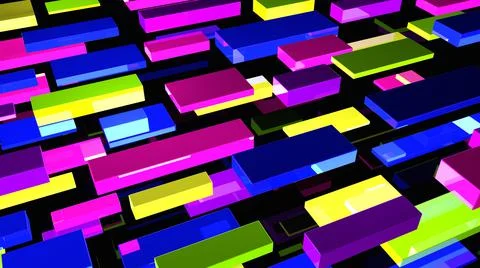 Abstract background. Multicolor geometric shapes. 3d illustration. Stock Illustration