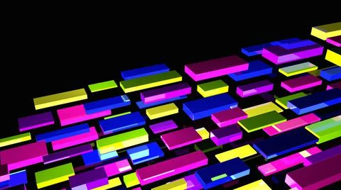 Abstract background. Multicolor geometric shapes. 3d illustration. Illustrazione stock