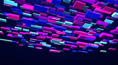 Abstract background. Multicolor geometric shapes. 3d illustration. Stock-Illustration