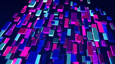 Abstract background. Multicolor geometric shapes. 3d illustration. Stock-Illustration