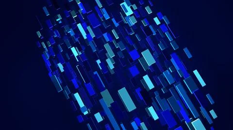 Abstract background. Multicolor geometric shapes. 3d illustration. Illustrazione stock