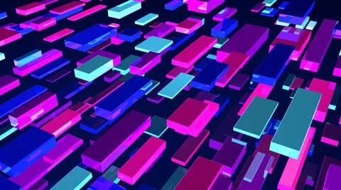 Abstract background. Multicolor geometric shapes. 3d illustration. Stock Illustration