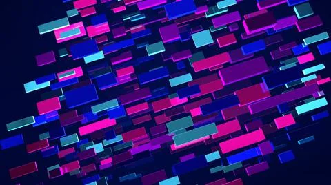 Abstract background. Multicolor geometric shapes. 3d illustration. Stock-Illustration