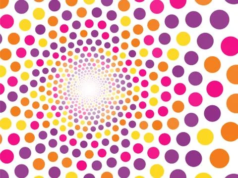 Abstract background of multicolored circles Stock Illustration