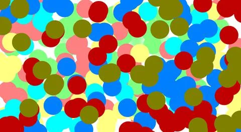 Abstract background of multicolored circles Stock Illustration