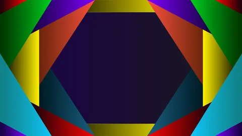 Abstract Background Multicolored Geometric Pattern with Vibrant Shapes and .. Stock Illustration