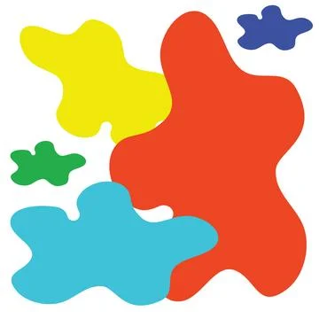 Abstract background of multicolored paint blots. Vector illustration isolat.. Stock Illustration