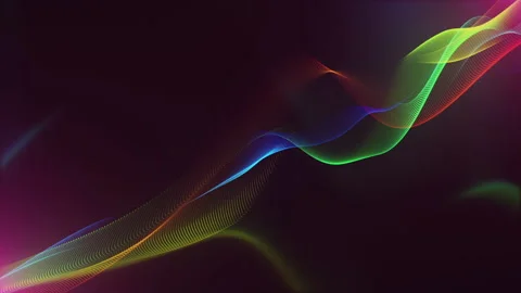 Abstract background with multicolored particles Stock Footage 169201876