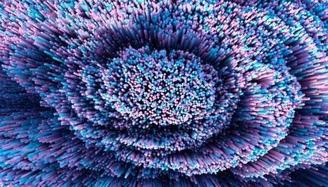 Abstract background of multicolored pixels Stock Photos