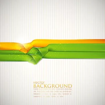 Abstract background with multicolored ribbons Stock Illustration