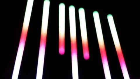 Abstract background with multicoloured geometries. Red, green, orange, Indigo, p Stock Footage 90801185