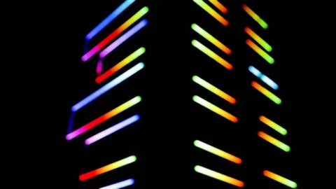 Abstract background with multicoloured geometries. Red, green, orange, Indigo, p Stock-Footage 90801195
