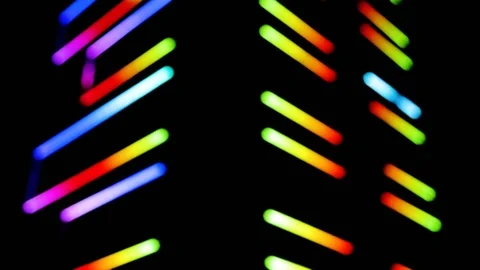 Abstract background with multicoloured geometries. Red, green, orange, Indigo, p Stock-Footage 90801198
