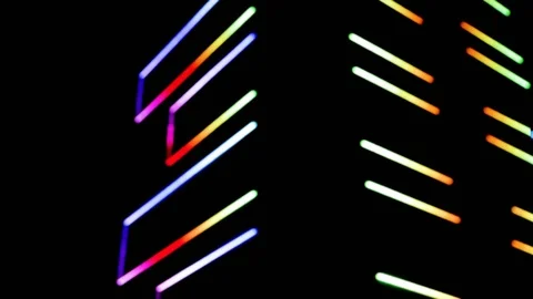 Abstract background with multicoloured geometries. Red, green, orange, Indigo, p Stock-Footage 90801202