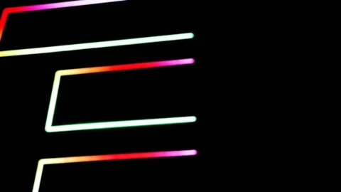 Abstract background with multicoloured geometries. Red, green, orange, Indigo, p 库存影片 90801204