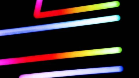 Abstract background with multicoloured geometries. Red, green, orange, Indigo, p Stock-Footage 90801207