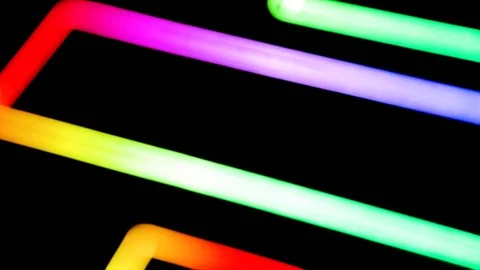 Abstract background with multicoloured geometries. Red, green, orange, Indigo, p Stock-Footage 90801209