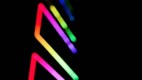 Abstract background with multicoloured geometries. Red, green, orange, Indigo, p Stock-Footage 90801225