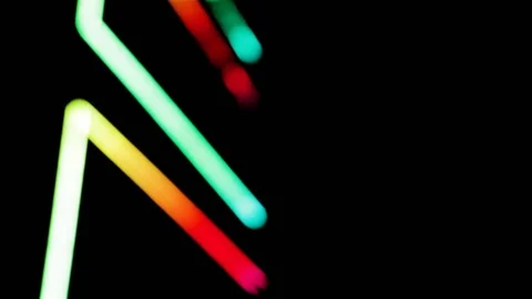 Abstract background with multicoloured geometries. Red, green, orange, Indigo, p Stock-Footage 90801226