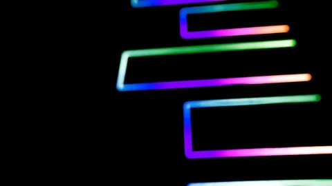 Abstract background with multicoloured geometries. Red, green, orange, Indigo, p Stock-Footage 90913522