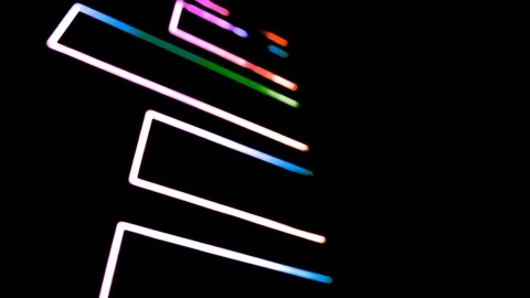 Abstract background with multicoloured geometries. Red, green, orange, Indigo, p Stock-Footage 90913559