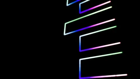 Abstract background with multicoloured geometries. Red, green, orange, Indigo, p Stock-Footage 90913574