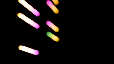 Abstract background with multicoloured geometries. Red, green, orange, Indigo, p Video stock 90913581